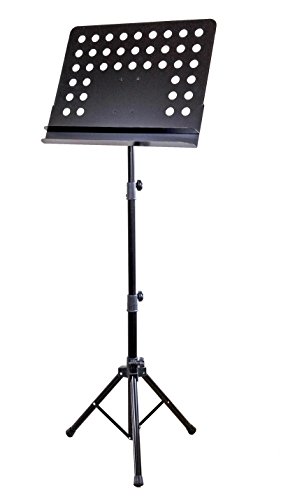 コスモM・Sテクノ 総アルミ製折りたたみ脚譜面台 孔あり ダブル F50CHW