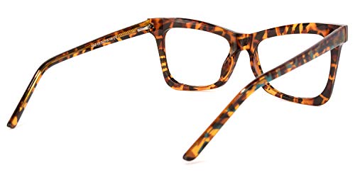 Image of Zeelool Stylish TR90 Oversized Butterfly Blue Light Blocking Glasses for Women Yaritza OT006813