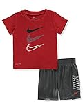 Nike Baby Boys' 2-Piece Shorts Set Outfit - Iron Gray, 24 Months