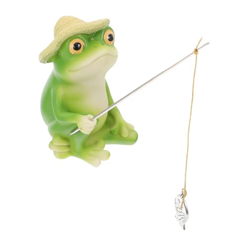 MOTHNUR Kleine Froschskulptur Aus Kunstharz Für Gartenteich...