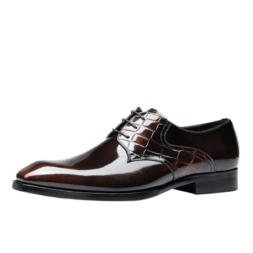 Mens Business Dress Shoes Leather Wedding Work Comfortable Large Size Footwear Lace up