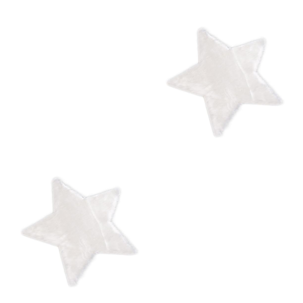 Coussin peluche doux étoile blanc (lot de 2) MAGICLULU pour tapis de sol