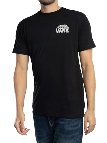 T-Shirt Vans Sournois Noir un Haut de Mode Urbaine Coupe Droite
