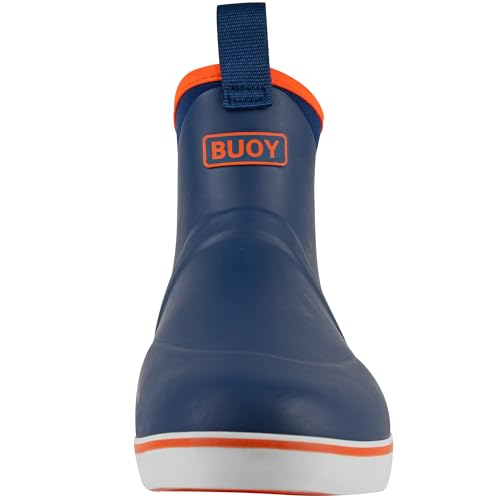 Image of Buoy Boots Men's Waterproof Rubber Fishing & Deck Boots, Ankle Rain Boots