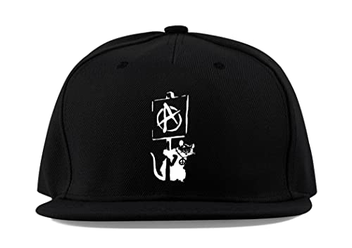 Casquette de baseball Banksy Rat noire visière plate coton respirant sport