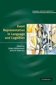Event Representation in Language and Cognition (Language Culture and Cognition)