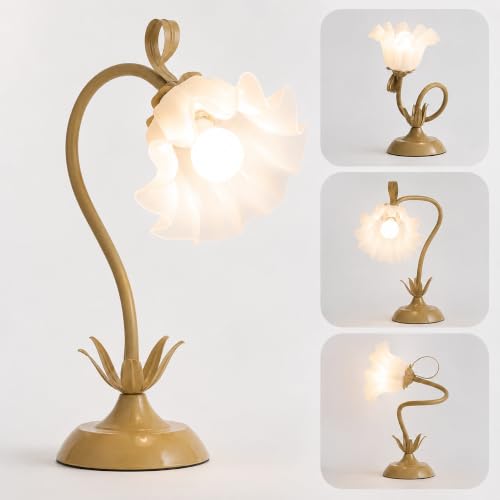 Image of WERFOP Flower Table Lamp Cute Desk Lamp for Bedroom Home Decor
