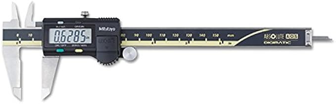 Mitutoyo 500-196-30 Advanced Onsite Sensor (AOS) Absolute Scale Digital Caliper, 0 to 6"/0 to 150mm Measuring Range, 0.0005"/0.01mm Resolution, LCD