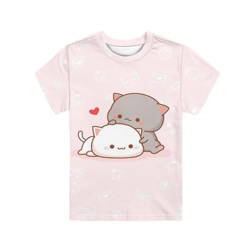 Image of WELLFLYHOM Kids Tshirts Girls Boys Short Sleeve Crewneck Tees Shirts Casual Sport Pullover Tops Size 3-16 Years