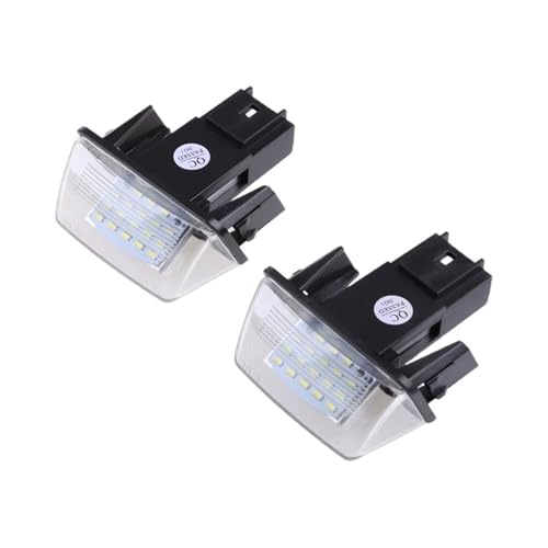 Luces matrícula LED Citroen y Peugeot ideal viajes nocturnos pack 2 lámparas impermeables 3
