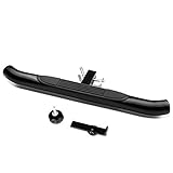Auto Dynasty Universal 37 Inches x 3.25 Inches Black Coated Tow Hitch Step Bar Board for 2 Inches Receiver Pickup Truck SUV Trailer