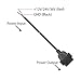 EnruigeOK 2 Pin to 16 Pin OBD2 OBD ll Power Cable Adapter