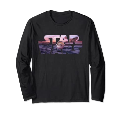 T-shirt Star Wars Mandalorian Razor Crest haut en coton manches longues noir
