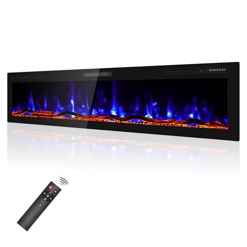 BREEZEHEAT 80 Recessed Wall Electric Fireplace Heater
