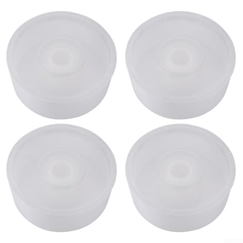 Yuanpgky Paquete de 4 comederos redondos de colmena para la mayoría de colmenas estándar, resistente a la intemperie, color blanco