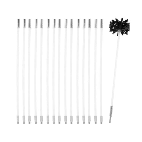 Kit De Deshollinador De Chimeneas, Kit De Limpieza De Chimeneas, Limpiador De Chimeneas, Kit De Limpieza De Conductos De Aire, Secador, Cepillo De Pelusa, Limpiador Cepillo De Chimenea Kit(18 Rods,410