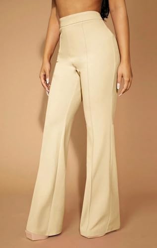Women's Wide Leg Breathable Office Pants Urban Style Spring Trousers Sexy Semi Formal Slacks2