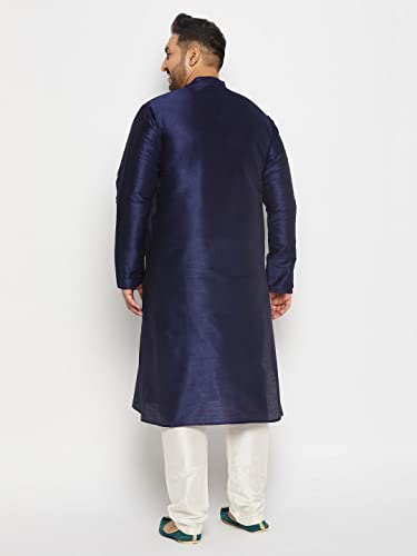 Image of Vastramay Plus Men's Silk Blend Kurta Pyjama Set