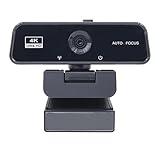 YPBEW Plug and Play-4K Webcam mit Fester Brennweite für klare Videoanrufe auf Einer Laptop oder Desktop USB Webcam