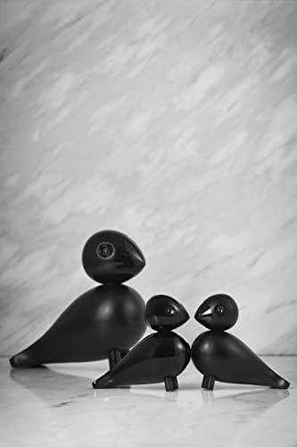 Figurines oiseaux chanteurs Kay Bojesen Inséparables noir 9 cm d'exception - 8