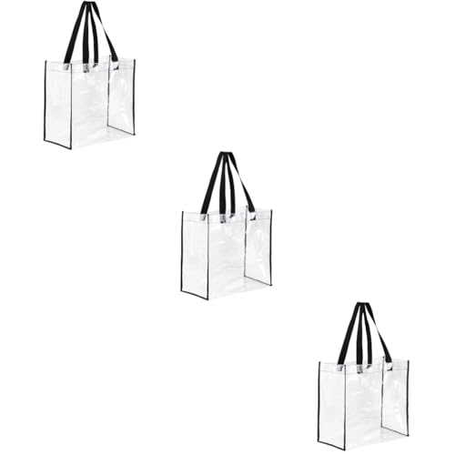 DEARMAMY 3 Piezas Bolsa de piscina transparente bolsas de viaje viajar bolsa pequeña makeup bag maletin de maquillaje bolsa de viaje multifunción organizador de bolsos de polivinilo
