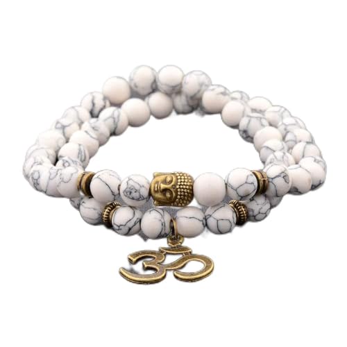 Bracelet de perles fait main en pierre naturelle contre le stress