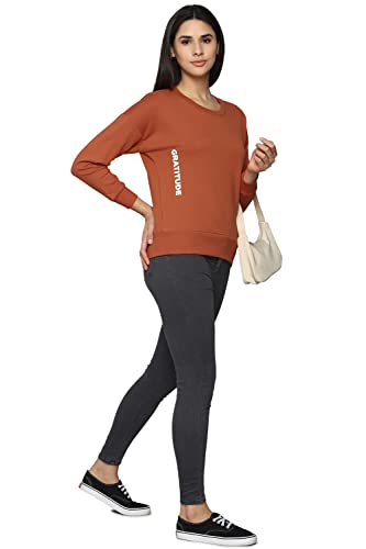 Image of Allen Solly Women's Cotton Crew Neck Sweatshirt