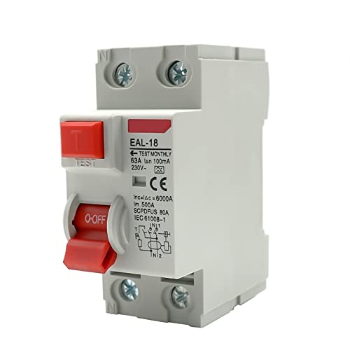 RCCB RCD interruptor diferencial electromagnético tipo A 2P 32A 30mA disyuntor de corriente