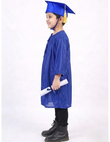 Image of BookMyCostume Blue Graduate Convocation Graduation Day Gown Kids & Adults Fancy Dress Costume 4-5 years