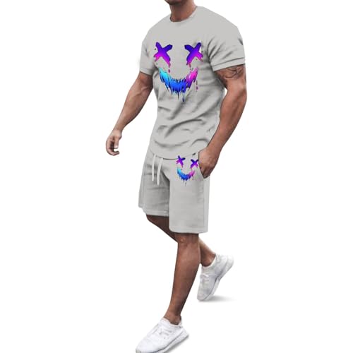Vêtements de fitness homme ensemble t-shirt short léger