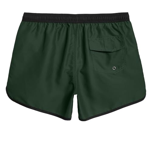 Image of maamgic Mens Boys Short 80s 90s Vintage Swim Trunks with Mesh Lining Quick Dry Swim Suits Board Shorts