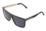 Gamswild Holzbrille WM0010 GAMSSTYLE Sonnenbrille rechteckig Mode Brille Damen Herren | schwarz | braun |, Farbe: schwarz