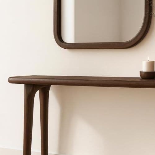 Image of 80cm Long Wooden Console Table for Living Room | Side Entrance Table for Home (80 * 30 * 77 Cm)
