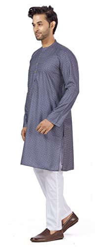 Image of Studio Shringaar Men's Cotton Relaxed Fit Straight Kurta