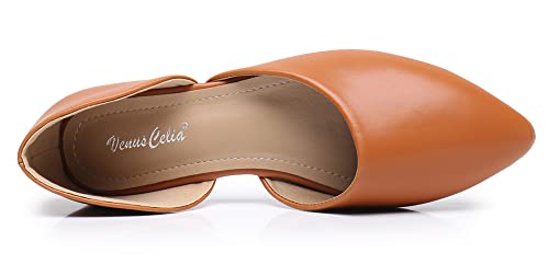 VenusCelia Women's D'Orsay Flat Shoe4