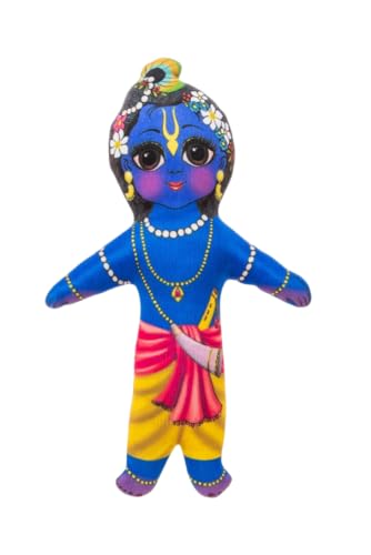 Image of Krishna Balaram and Madhu Soft Plush Washable Cotton Stuffed Toys for Kids Pack of 3 (Krishna Balaram & Madhu)