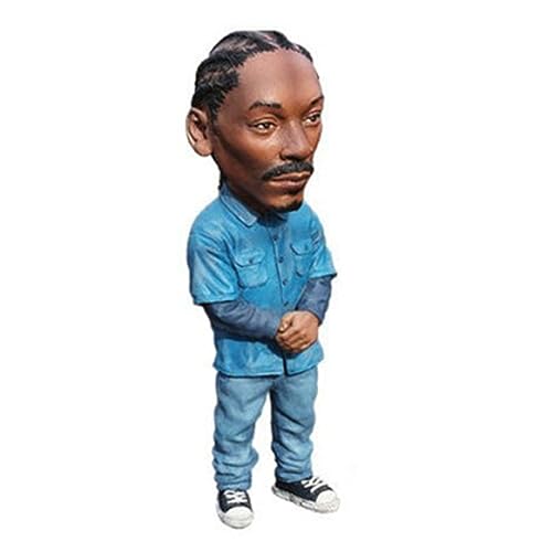 Doyomtoy Rap Star Cool Leyendas del Hip Hop Adornos de Resina, Estatuas para Coche o Escritorio, para Adornos de Tarta, Sala de Estar, Oficina, Muñeco Rapper 2Pac, Shakur, Pac, Snoop…