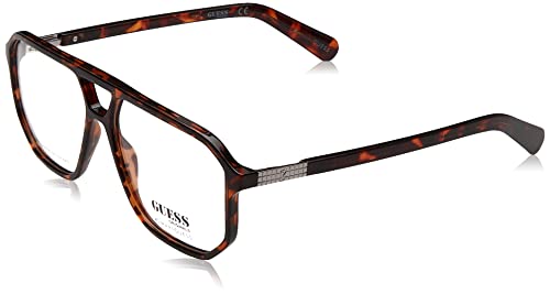 Lunettes Guess GU8252 57052 Dark Havana monture tendance unisexe taille régulier