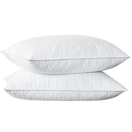 Set 2 Almohadas de Pluma de Ganso 51x71 cm Blanco miniatura 2
