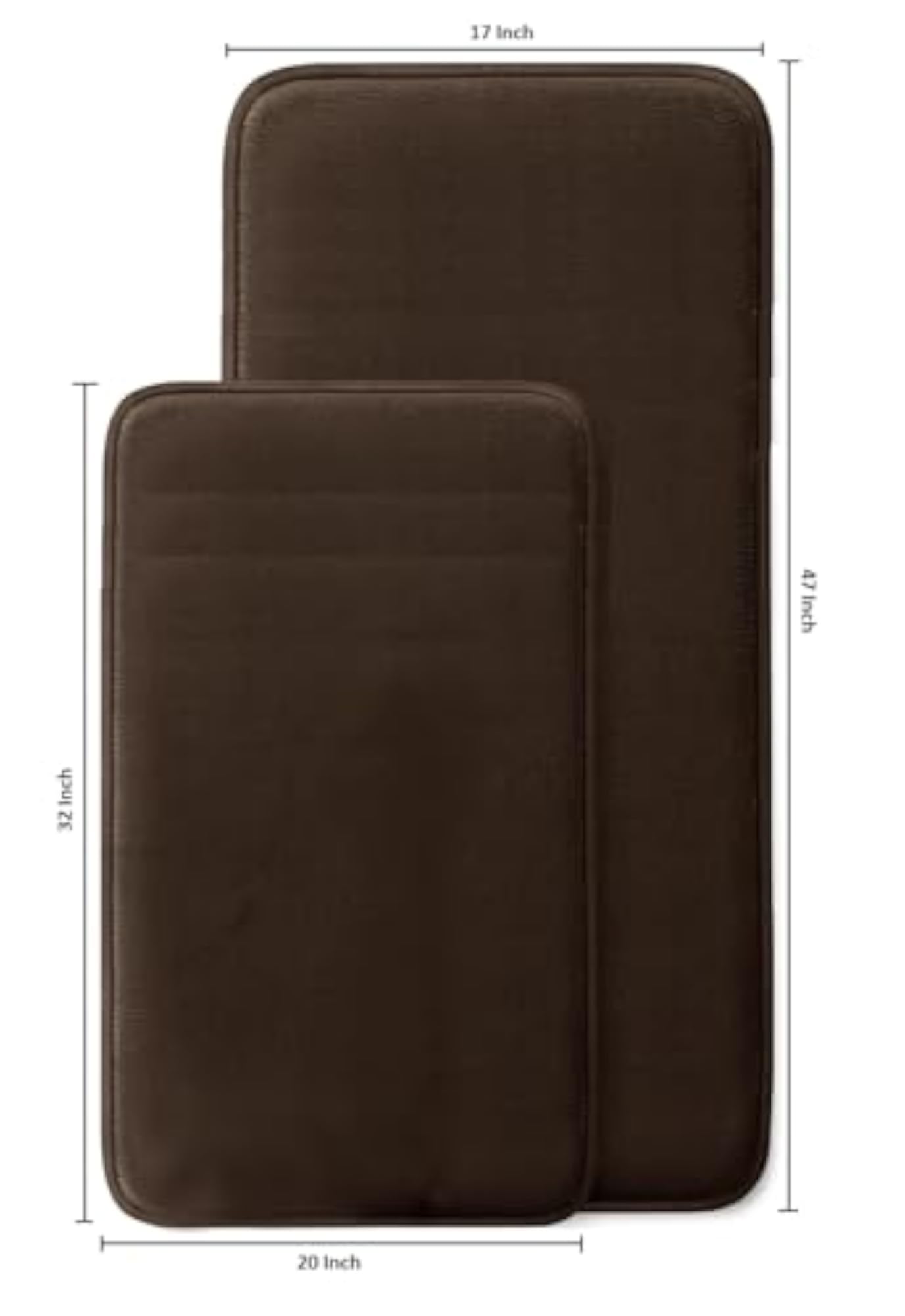 Memory Foam Shower Bath Mat Rug, Non-Slip