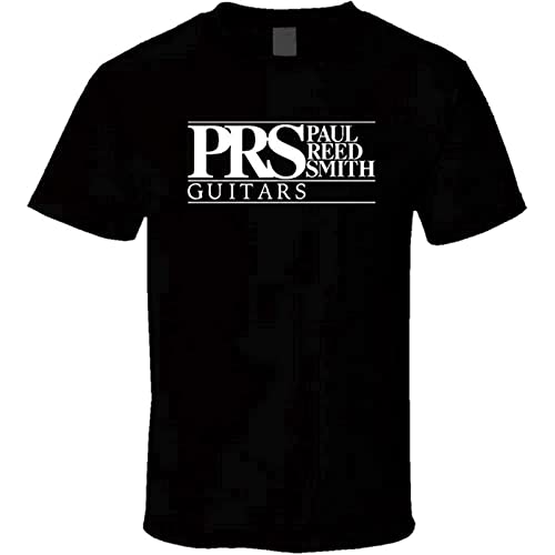 SHOUCHI PRS Guitars Logo Shirt Black White Tshirt Men's Black L