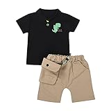 Material: Este conjunto de ropa verano para niño está hecho de algodón de alta calidad, suave y cómodo, con absorción de humedad y ventilación, agradable para la piel de tu bebé.