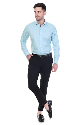 Sparrow-Outfit-Mens-Cotton-Blend-Regular-Fit-Shirt-Casual-Wear-Formal-Shirts-for-Men-and-Boys-Spread-Collar-Long-Sleeve-Button-Down-Shirt-for-Office-and-Special-Occasions-Baby-Blue-Zigzag Sparrow Outfit Men’s Cotton Blend Regular Fit Shirt | Casual Wear Formal Shirts for Men and Boys | Spread Collar Long Sleeve Button Down Shirt for Office and Special Occasions (Baby Blue Zigzag)