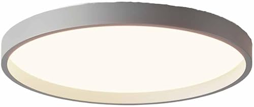 Lámpara de techo redonda LED empotrada, lámpara de techo de metal de 18.9 pulgadas, lámpara de techo de ahorro interior con control remoto delgado