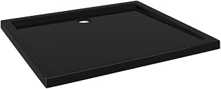 1vidaxl Rectangular ABS Shower Base Tray Black 31.5" x 35.4" x 1.57 Bathroom Shower Bath Base