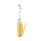 Vaisselle en Acier Inoxydable pour Personnes âgées Cuillère Fourchette Ustensile Amovible Rotatif Vaisselle pour Enfants Personnes Agées