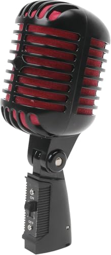 Marsrut Vintage Microphone, Retro Classic Old School Dynamic Vocal Mic,