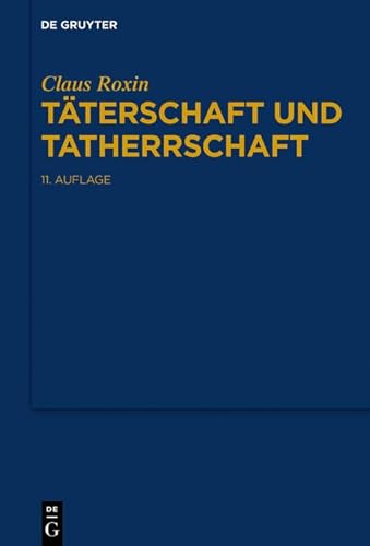 Täterschaft und Tatherrschaft (German Edition)
