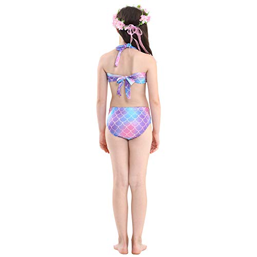 image for Lovely Mermaid 5Pcs Girls Swimsuit Mermaid Tails for Swimming Princess