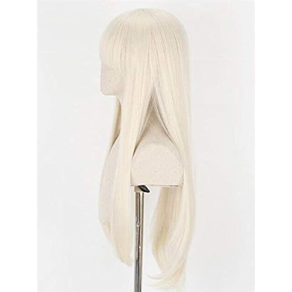 Anime Cosplay Pruiken voor Kakegurui Yomoduki Runa,Silver Gold Synthetische Pruiken Halloween Feest Pruik Voor Dames en Mannen,Game Cosplay Kostuum Props Accessoires